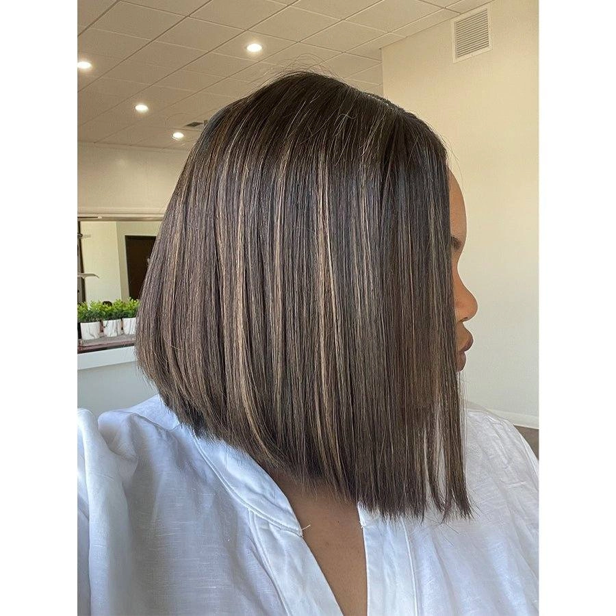12" Divine Lace Top Wig Soft Black w/ Highlights