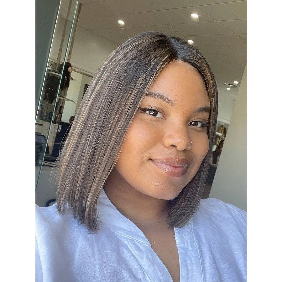 12" Divine Lace Top Wig Soft Black w/ Highlights