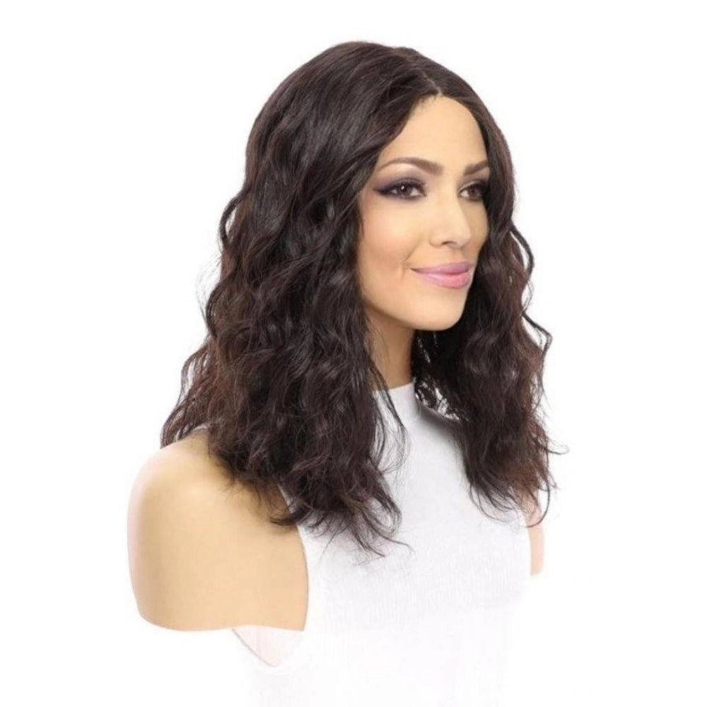 16" Divine Lace Top Wig Natural Black Wavy