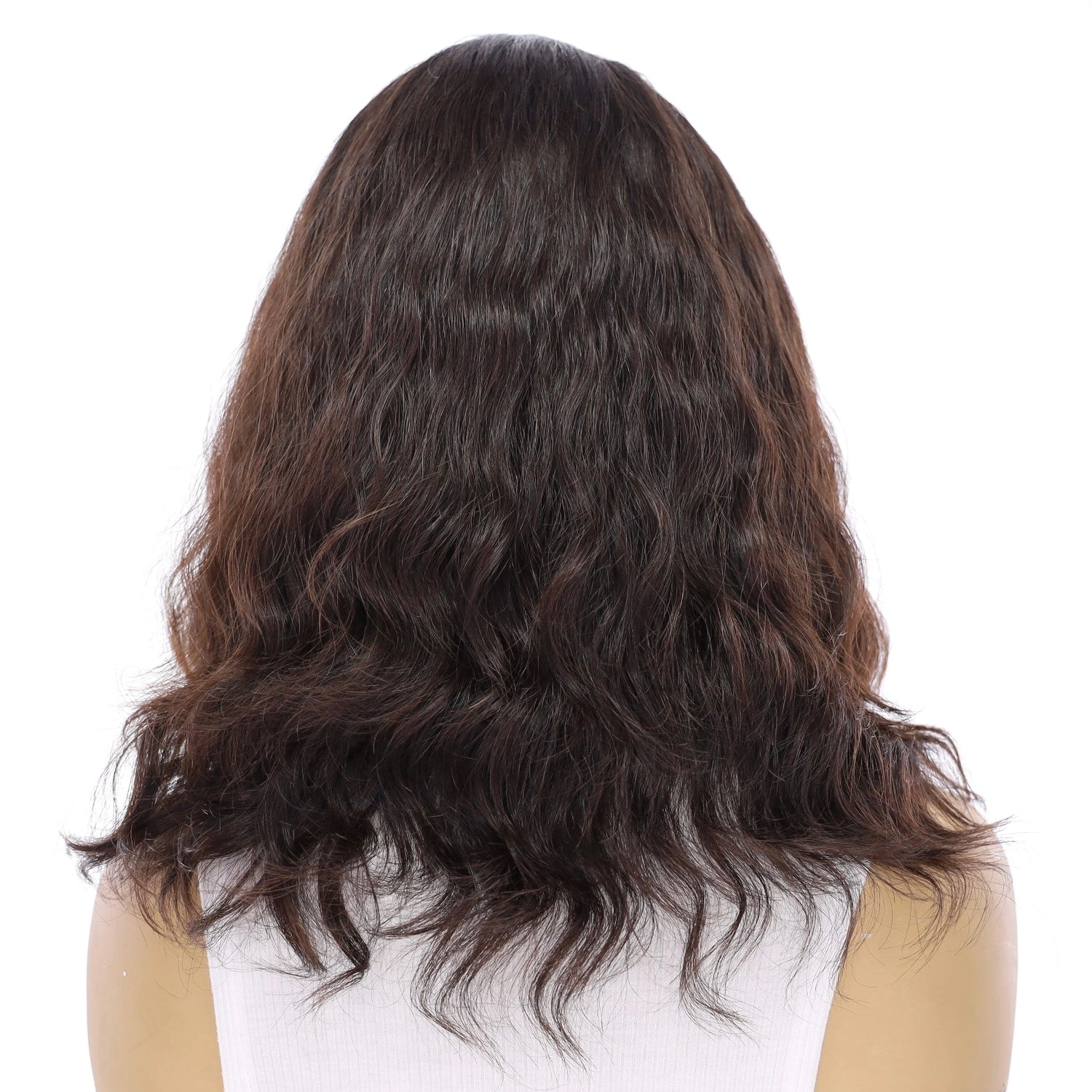 16" Divine Lace Top Wig Natural Black Wavy