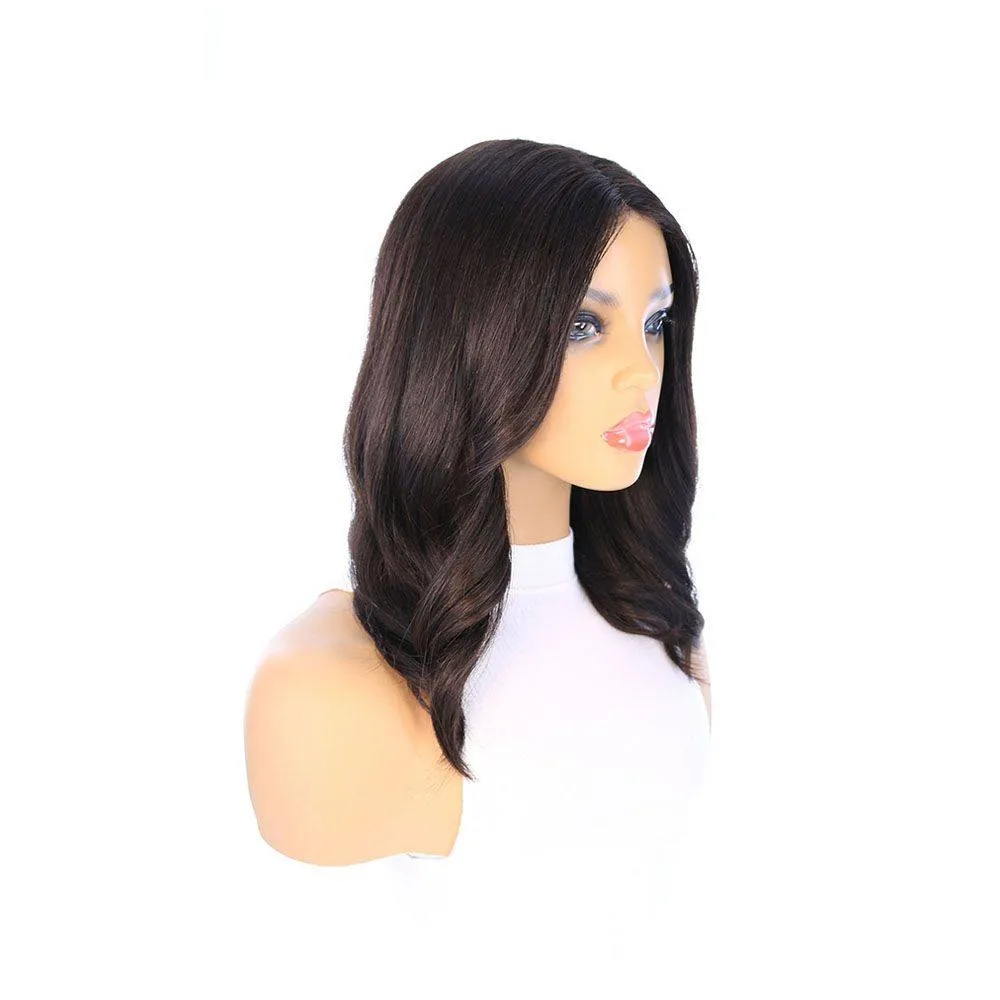 16" Divine Lace Top Wig Soft Black
