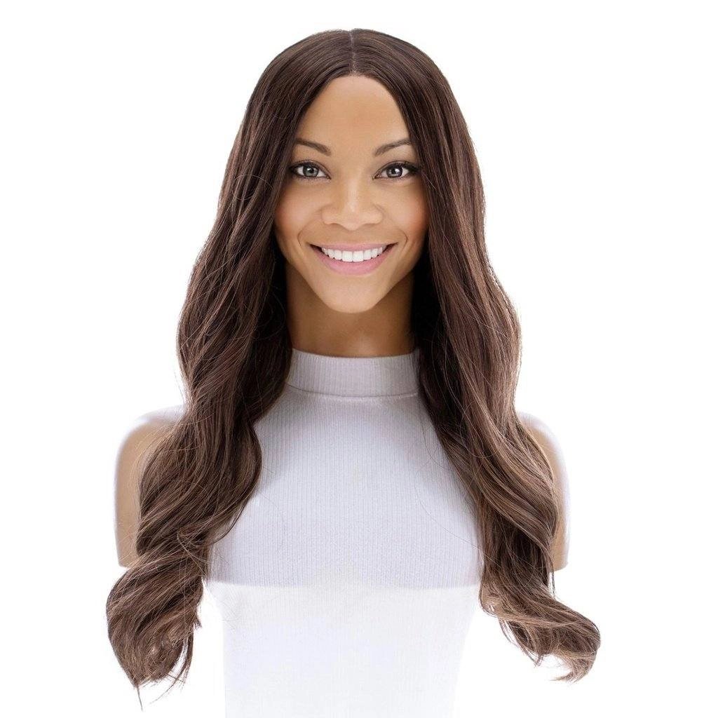 24" Divine Lace Top Wig Medium Brown Balayage