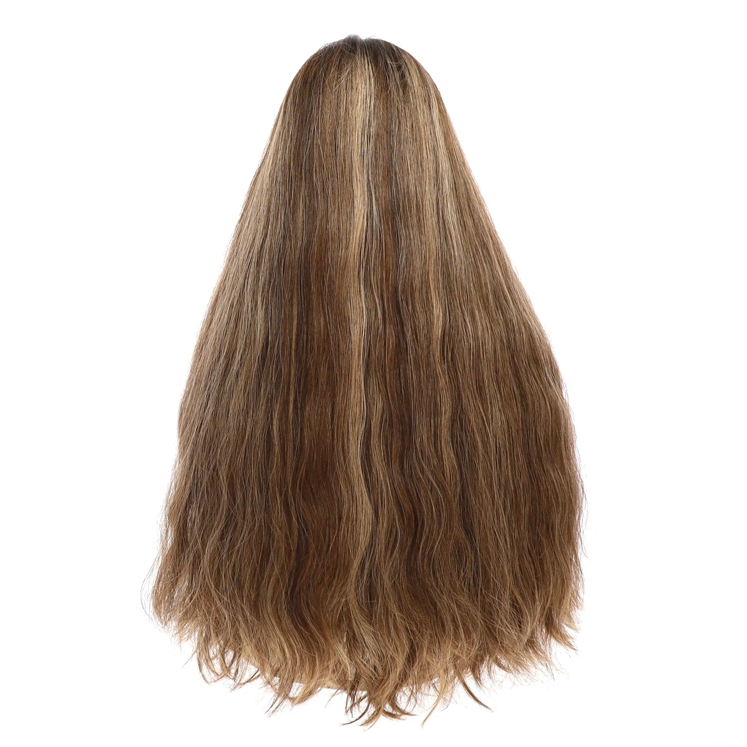 26" Divine Lace Top Wig Medium Brown w/ Highlights Wavy