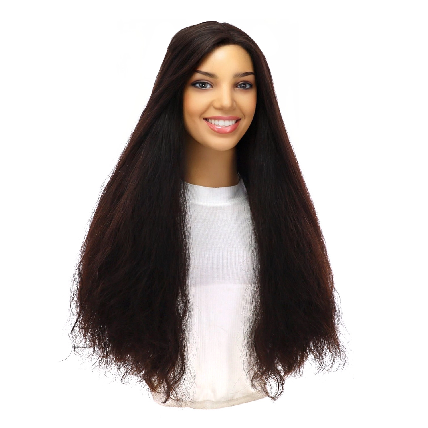 26" Divine Lace Top Wig Natural Black Wavy