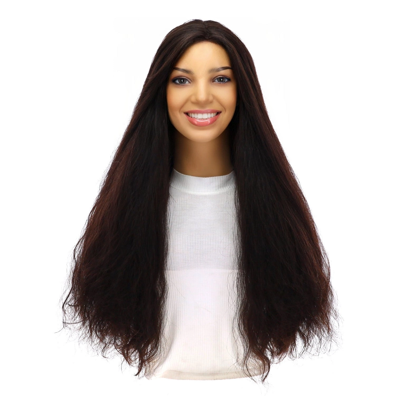 26" Divine Lace Top Wig Natural Black Wavy
