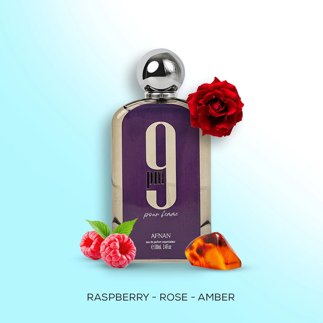 9 PM Pour Femme By Afnan Eau de Parfum 3.4 oz