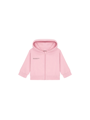 Baby 365 Midweight Zip Up Hoodie—sakura pink