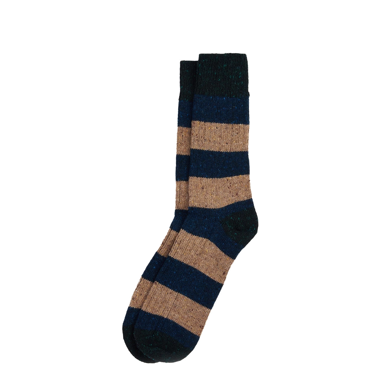 Barbour Houghton Sock 2 Pack Sandstone/Navy