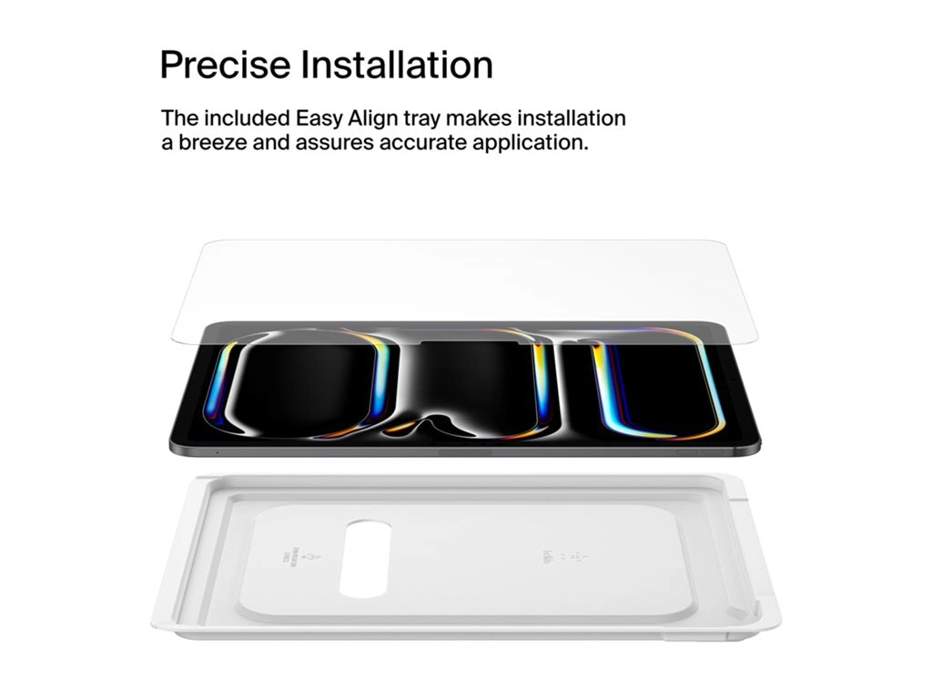Belkin ScreenForce - Screen protector for tablet - 2.5D - glass - 13 - for Apple 13-inch iPad Pro (M4)" OVI006FQ