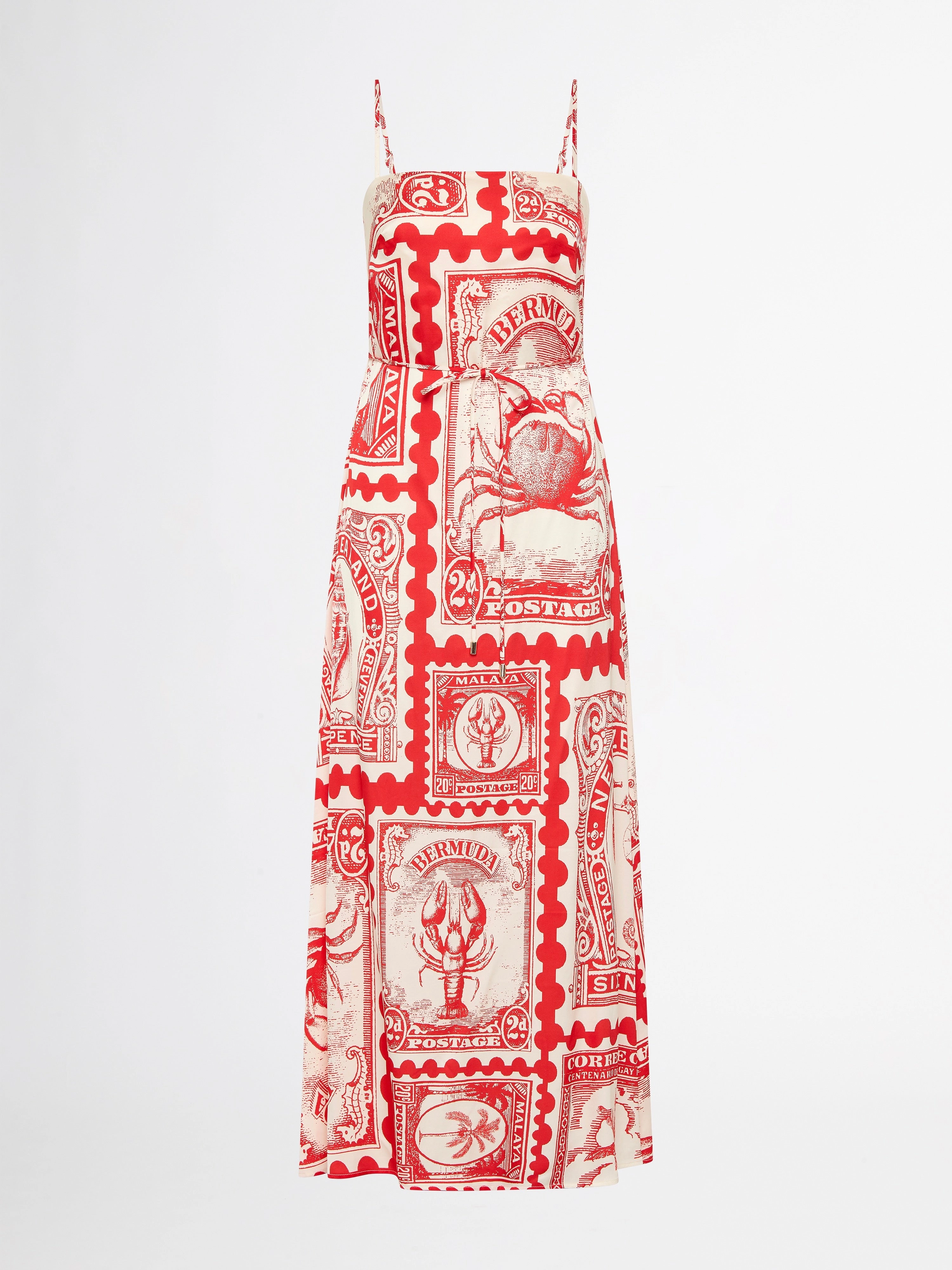 BERMUDA POST COLUMN MAXI DRESS