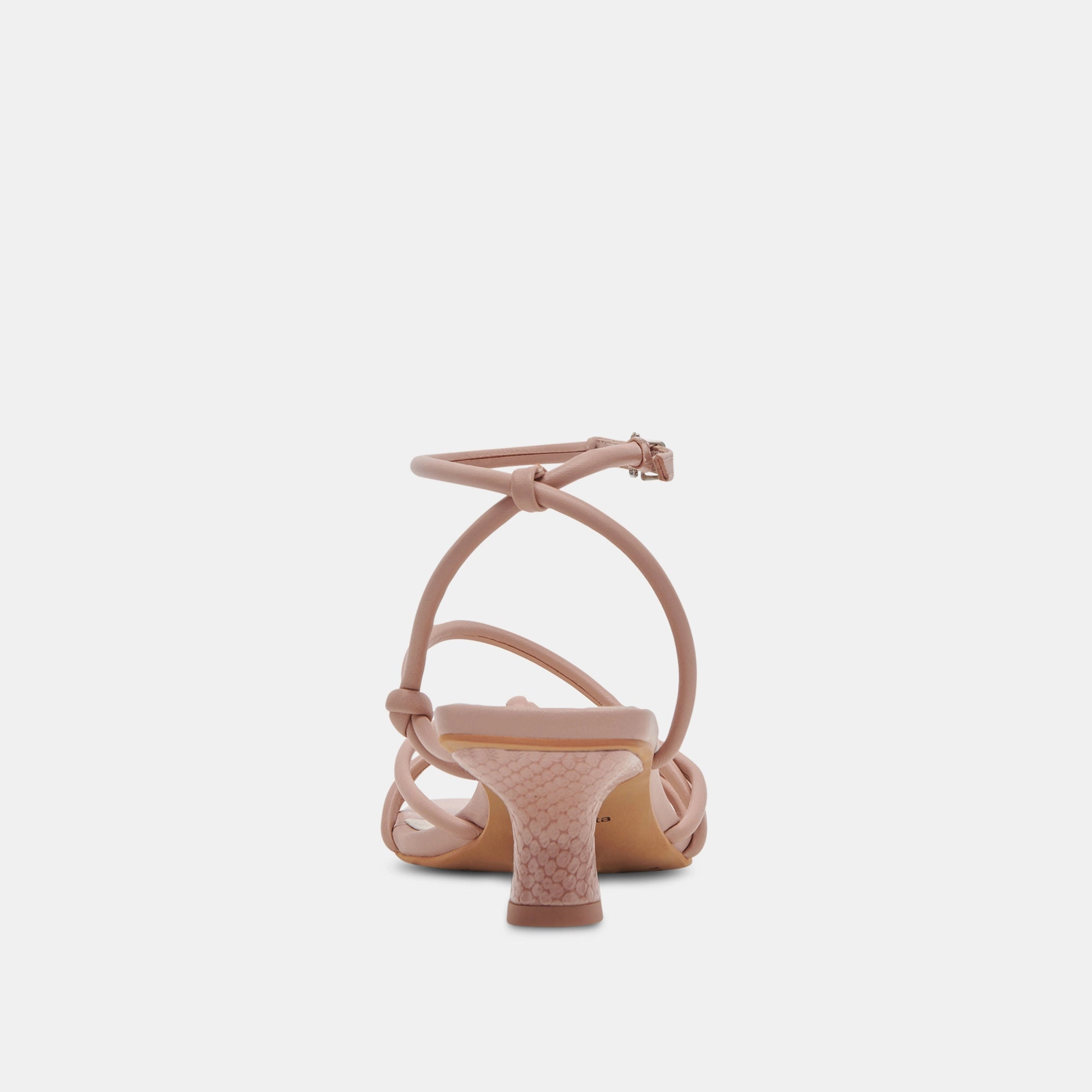 BEV WIDE HEELS ROSE LEATHER