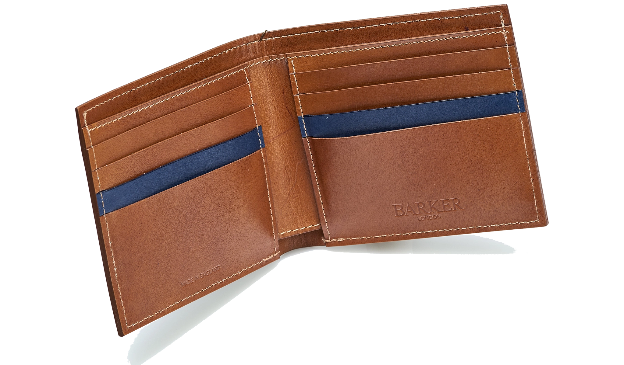 Bifold Wallet One Stripe - Antique Rosewood Calf