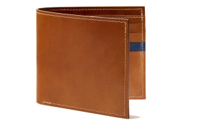 Bifold Wallet One Stripe - Antique Rosewood Calf