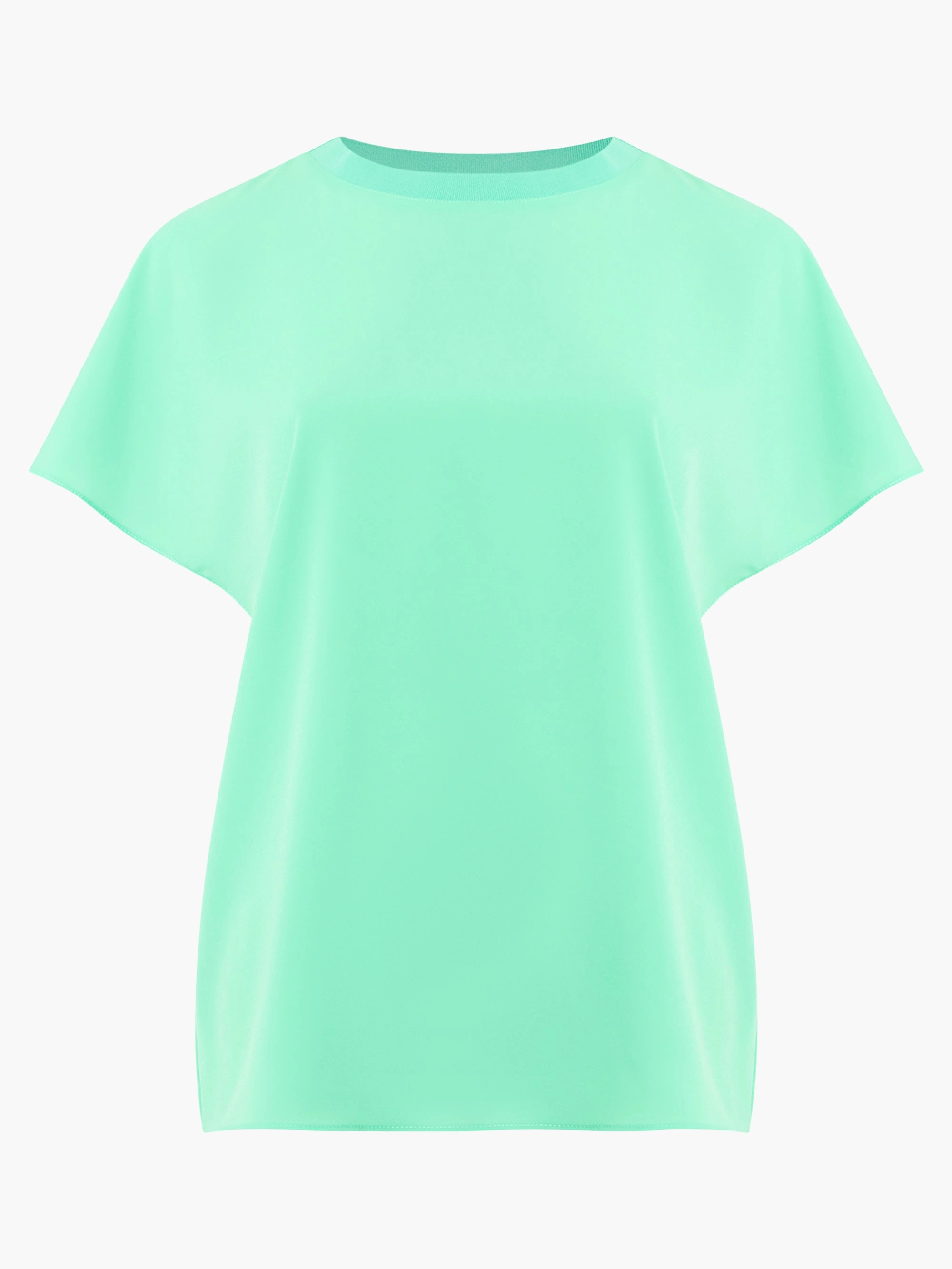 Crepe Light Crew Neck Top