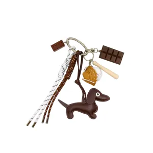 Dachshund Keychain - Brown