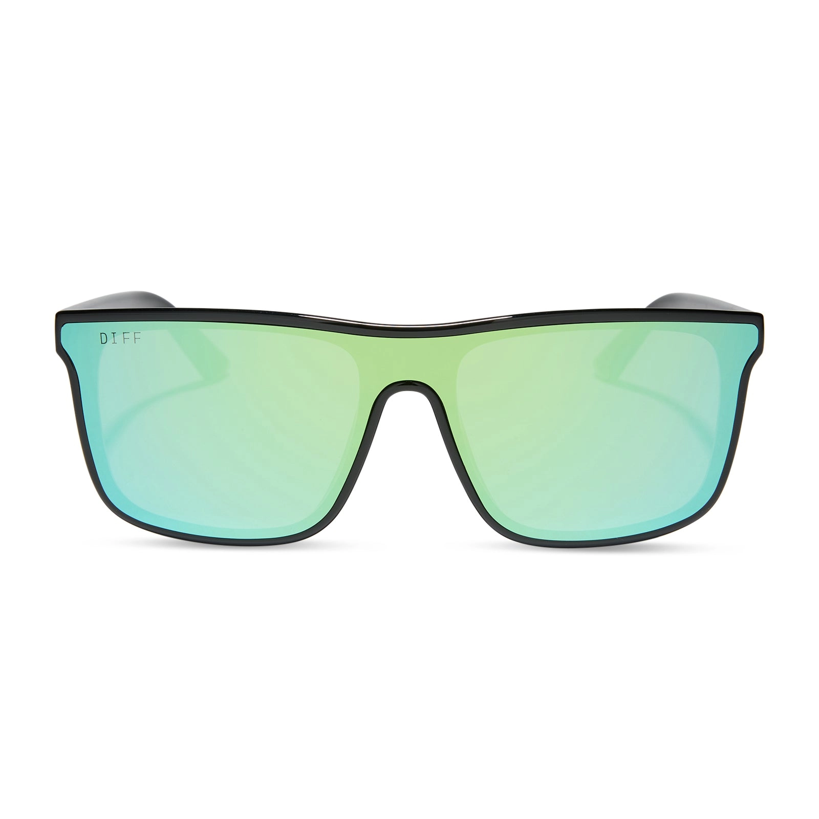 FLASH - BLACK   TURQUOISE ICE MIRROR   POLARIZED SUNGLASSES