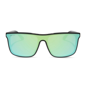 FLASH - BLACK   TURQUOISE ICE MIRROR   POLARIZED SUNGLASSES