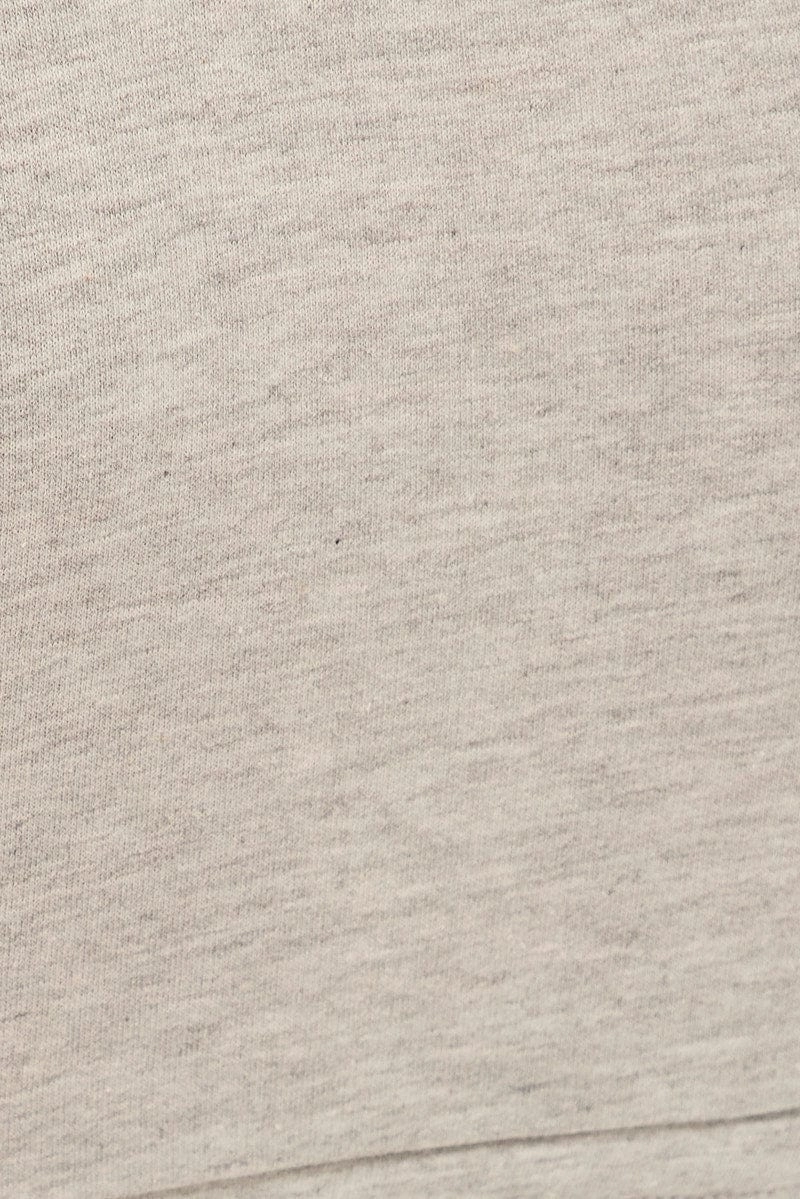 Grey Basic Crop Top