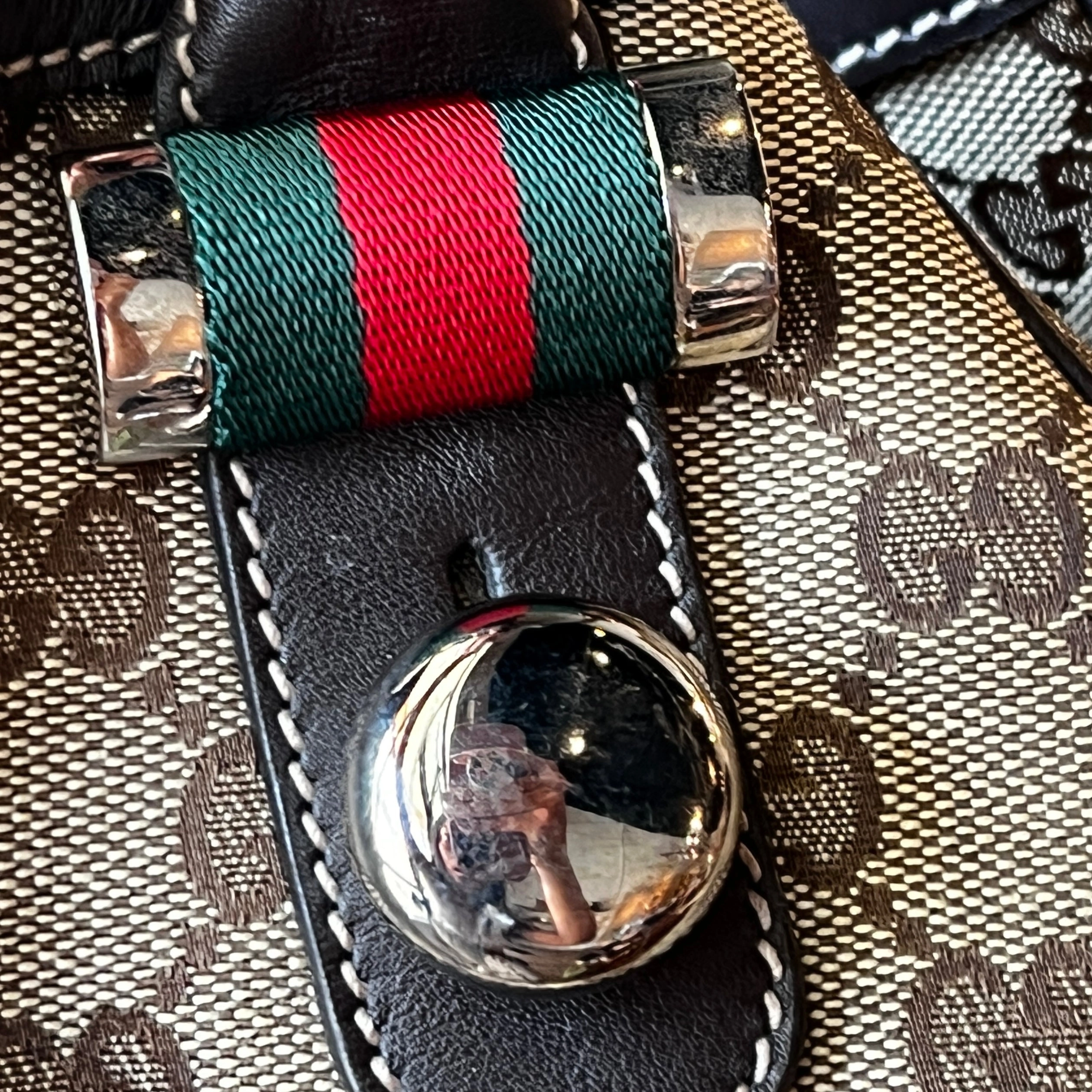 GUCCI GG Supreme Sherry Line Match Ball Shoulder Bag