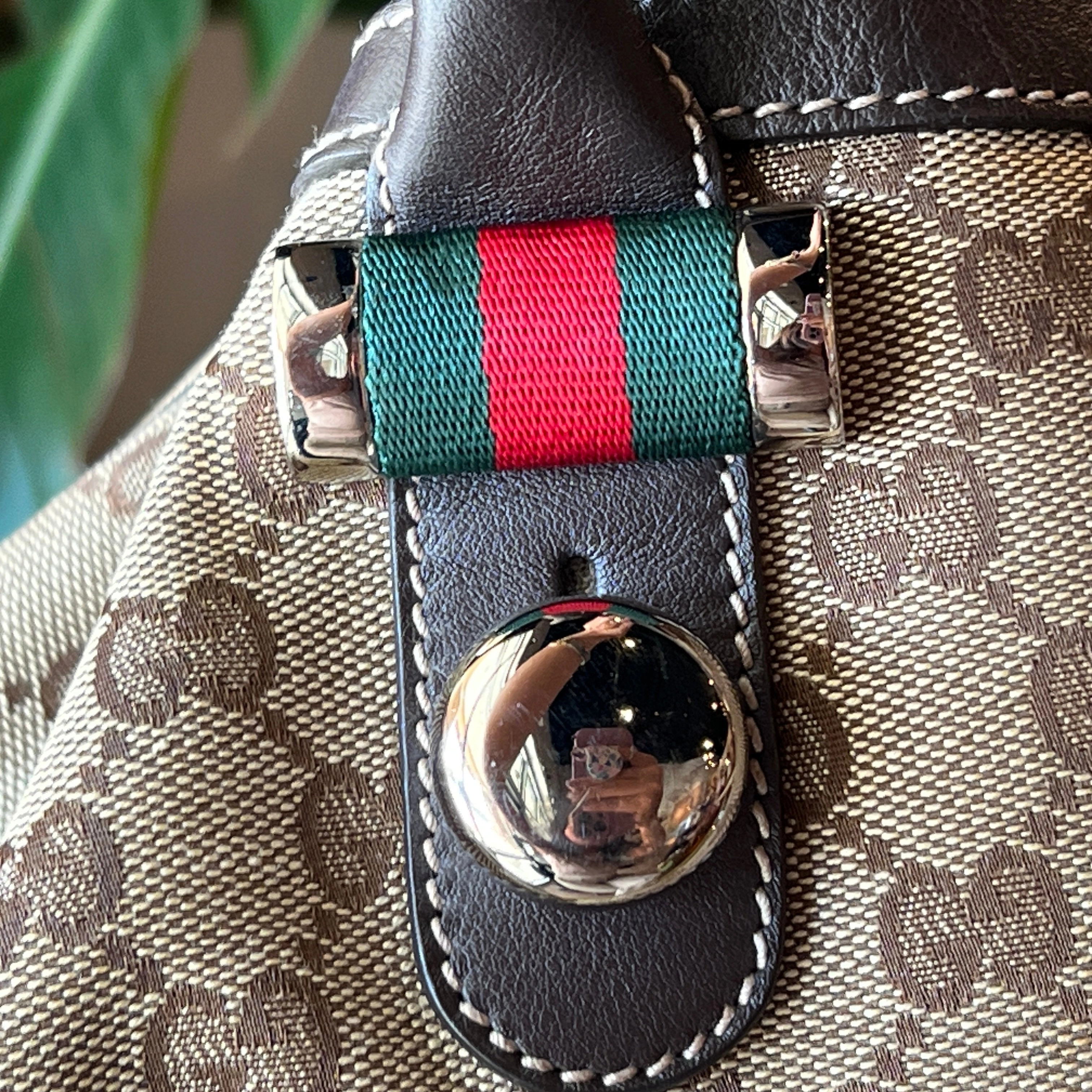 GUCCI GG Supreme Sherry Line Match Ball Shoulder Bag