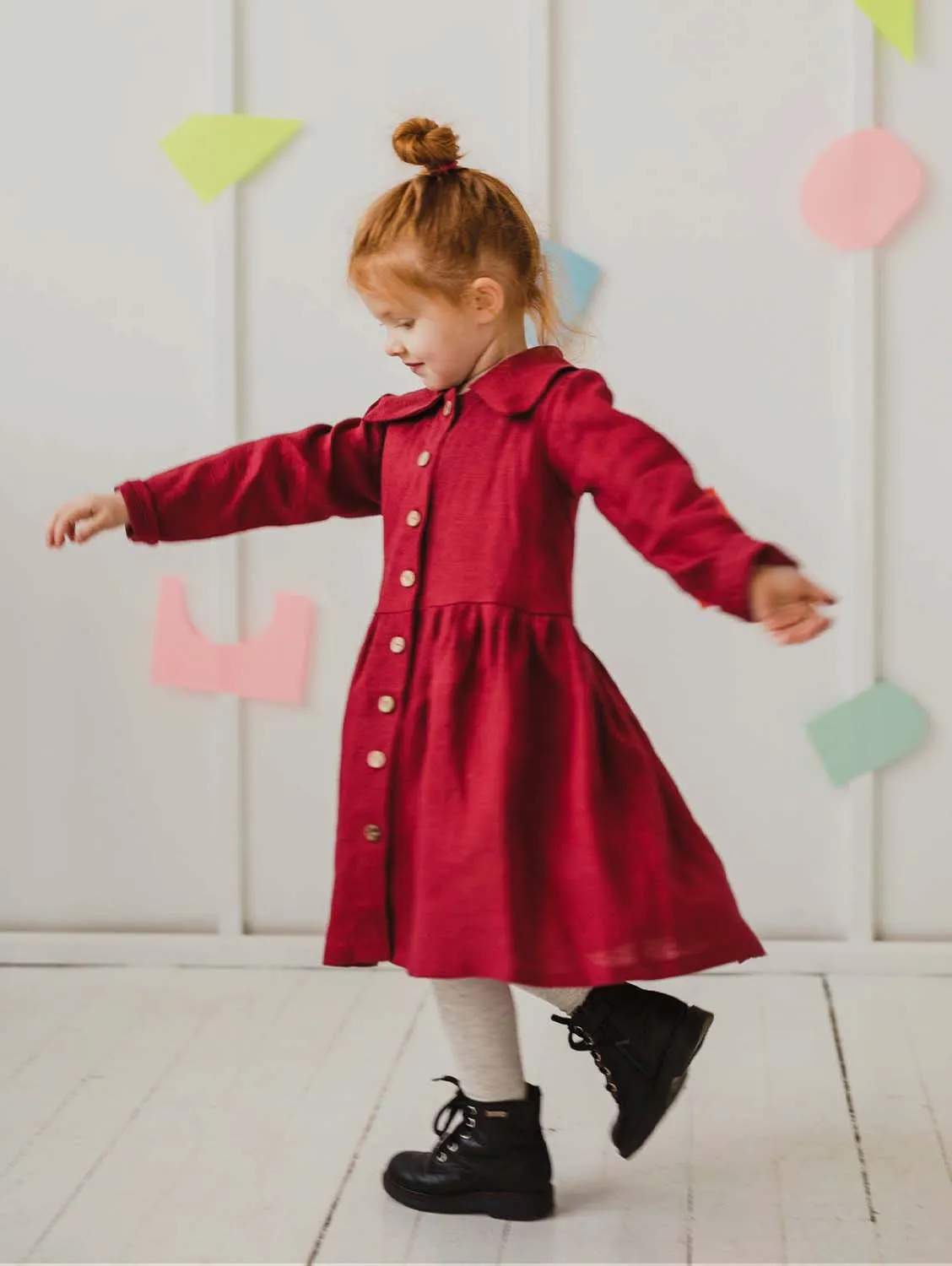 Guze Girls Linen Dress | Multiple Colours