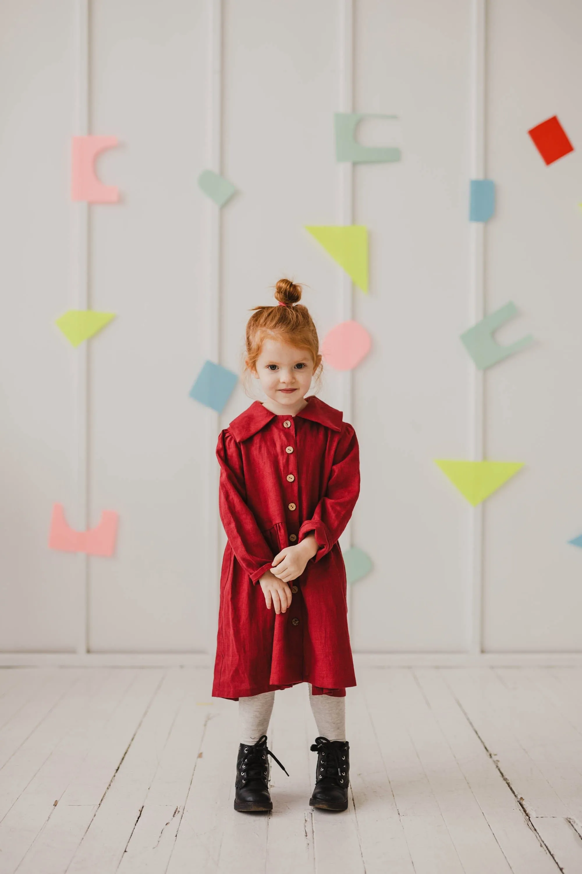 Guze Girls Linen Dress | Multiple Colours