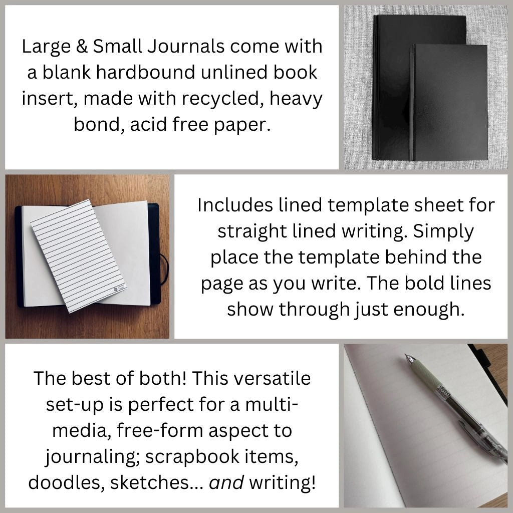 HAPPY EXTRA, Large Leather Refillable Notebook, Vintner, Cyclone