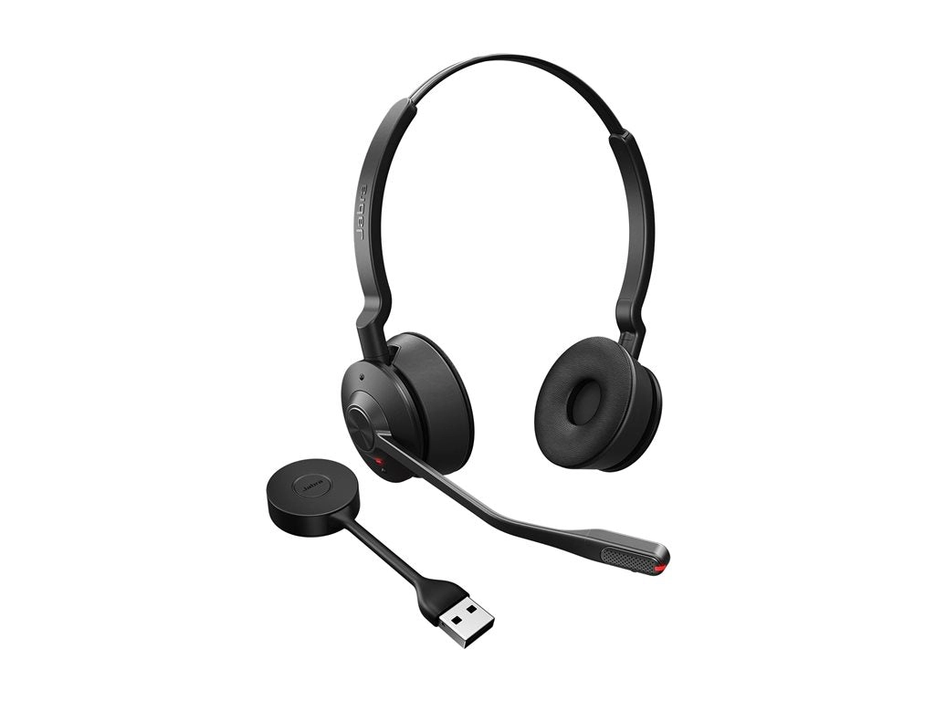 Jabra Engage 55 SE Stereo - Headset - on-ear - DECT - wireless - USB-A via DECT adapter - UC certified 9659-410-125