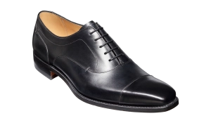 Liam - Black Calf Toe Cap Oxford