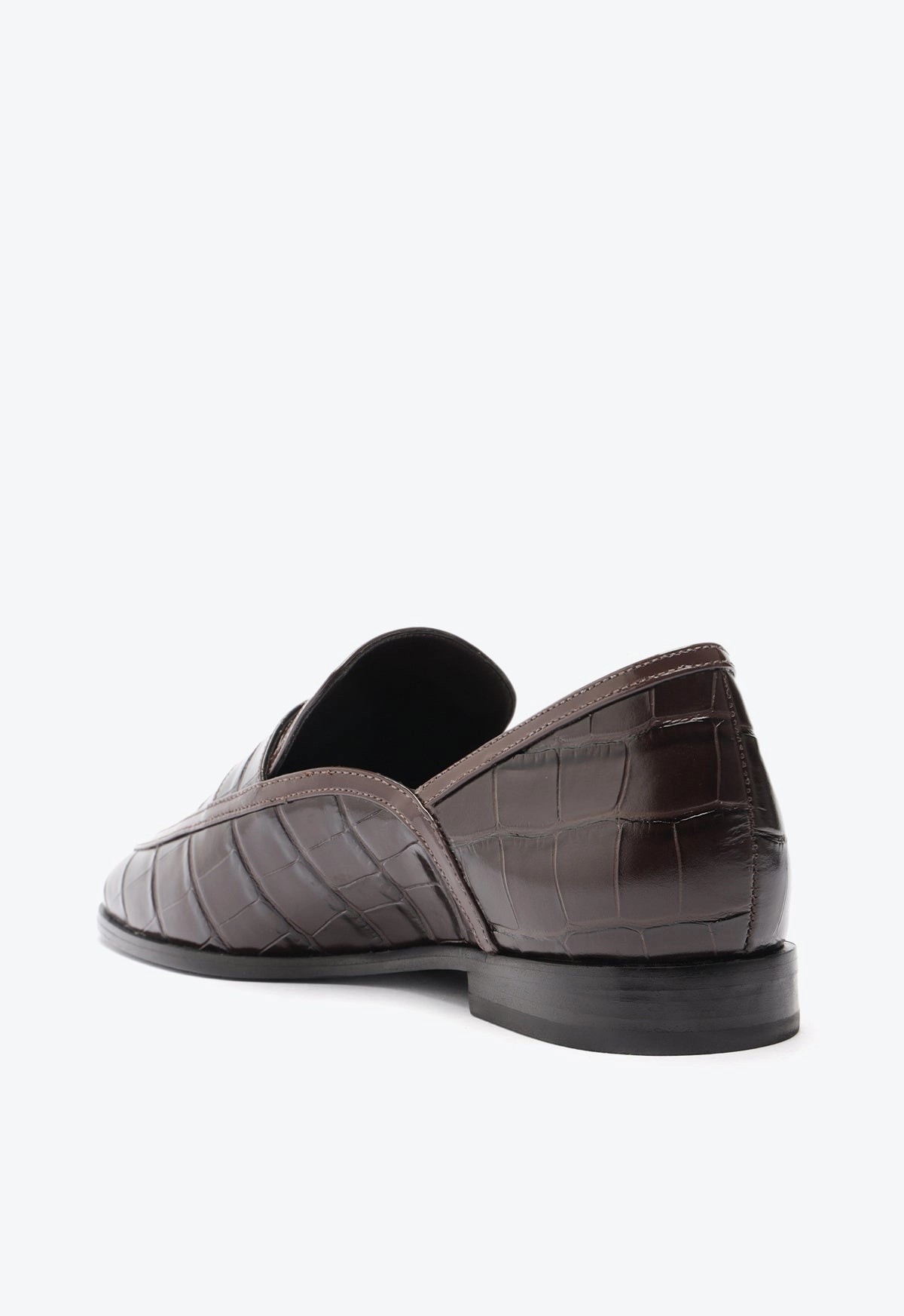 Maurice Croco Embossed Flat