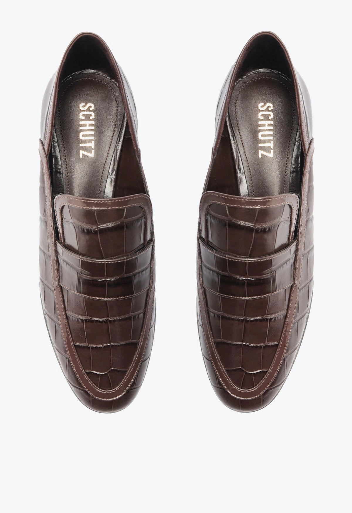 Maurice Croco Embossed Flat