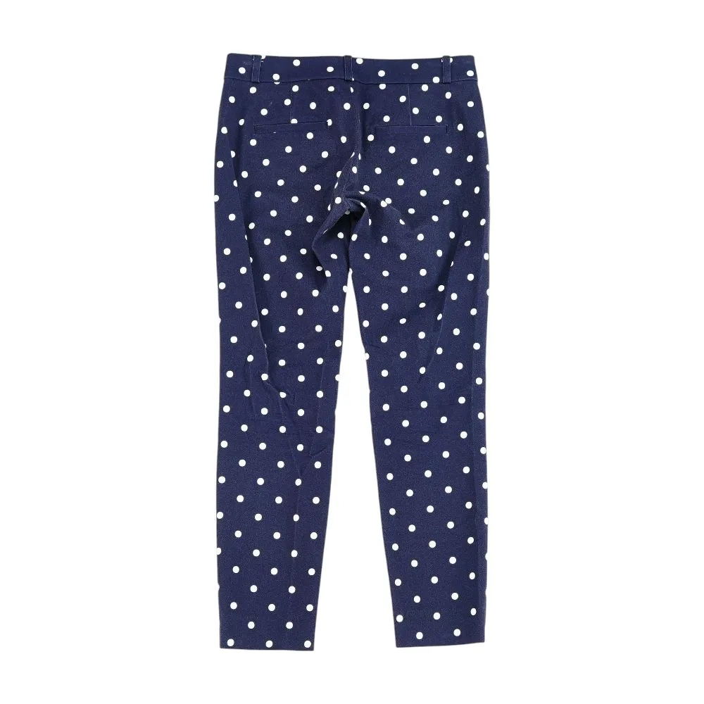 Navy Polka Dot Chino Pants