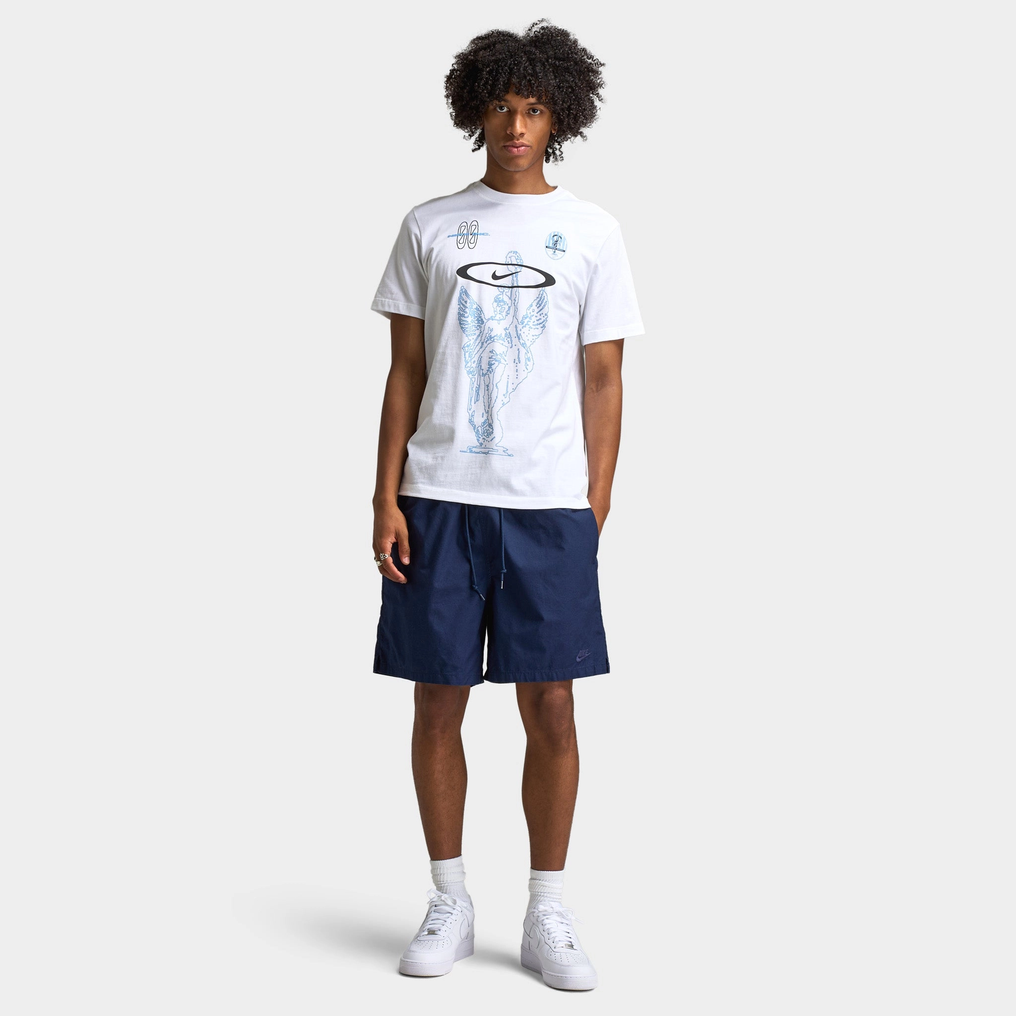 Nike Club Washed Flow Shorts Obsidian / Obsidian