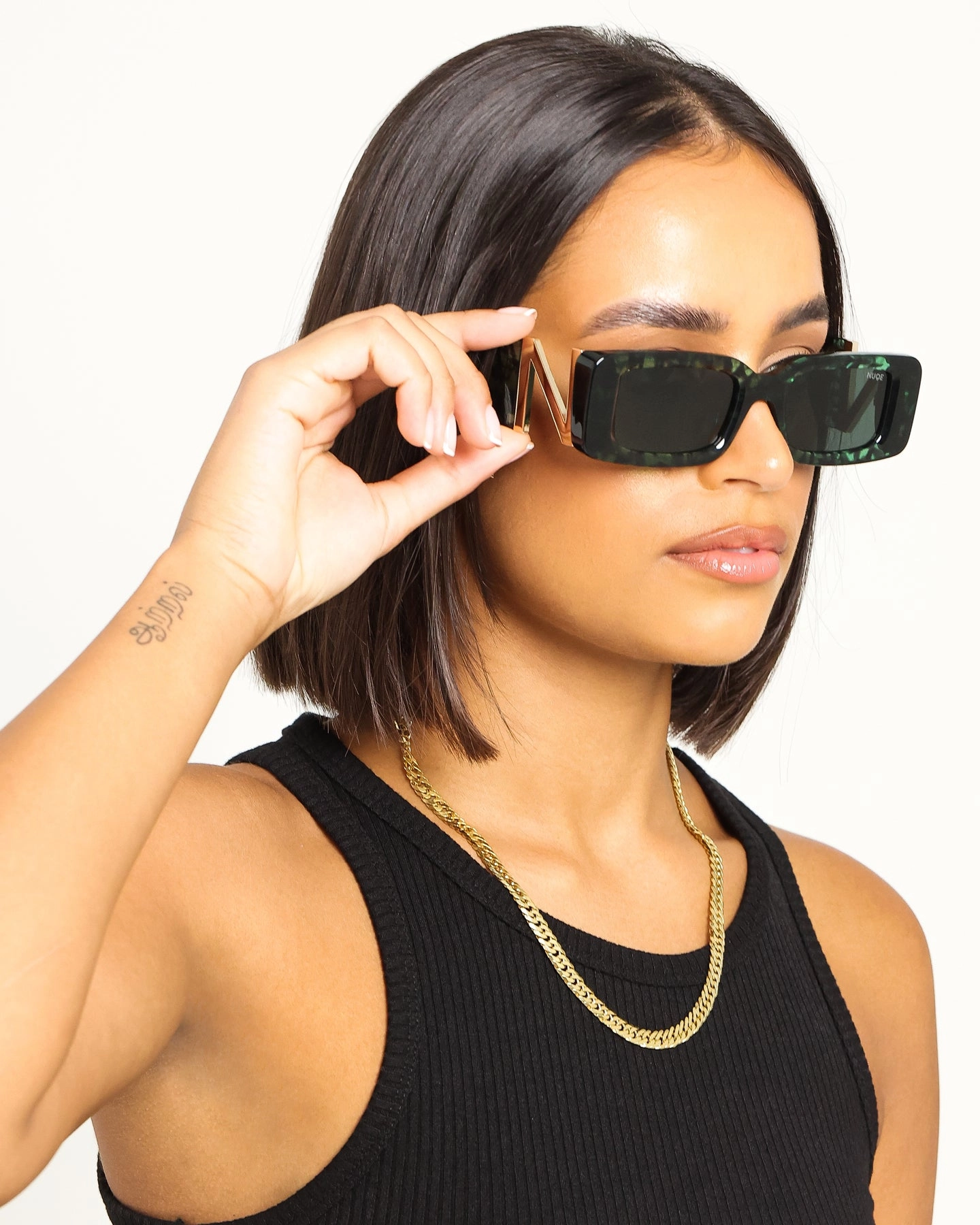 NUQE Elevare Sunglasses Green/Green