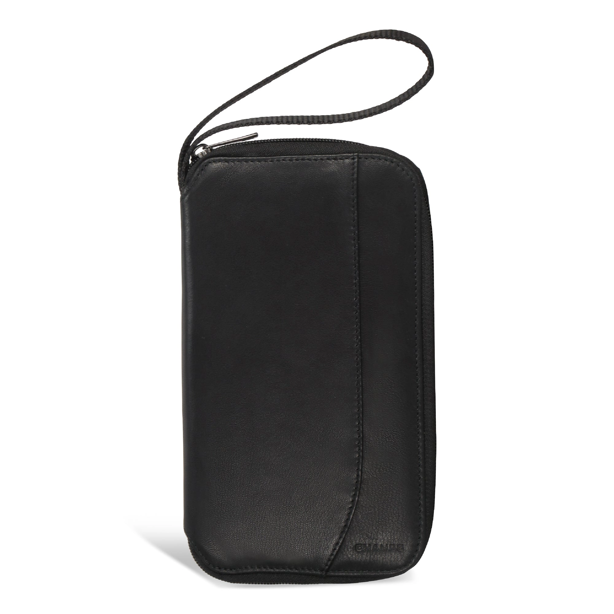 Onyx / Leather Multi Passport Case *Drop Ship*