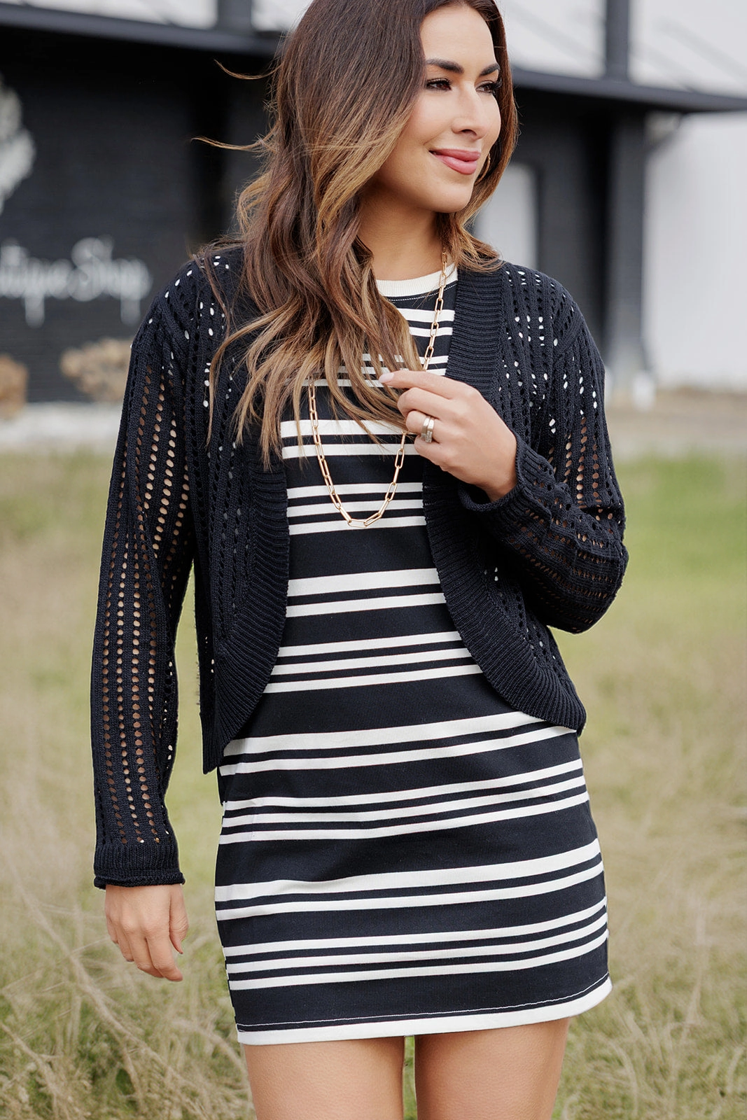 Open Knit Cardigan