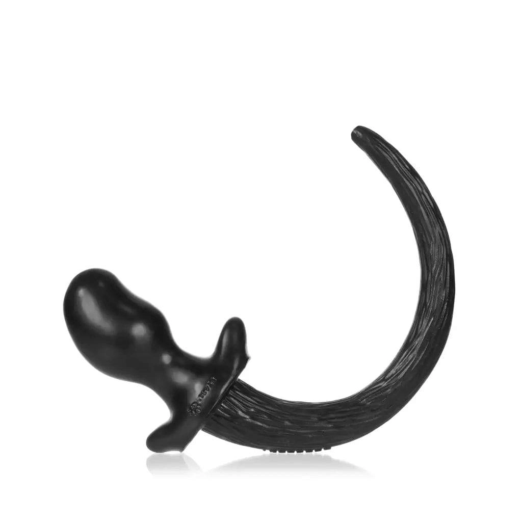 OxBalls Beagle Puppy Tail Butt Plug - Black Anal Plug (Medium)