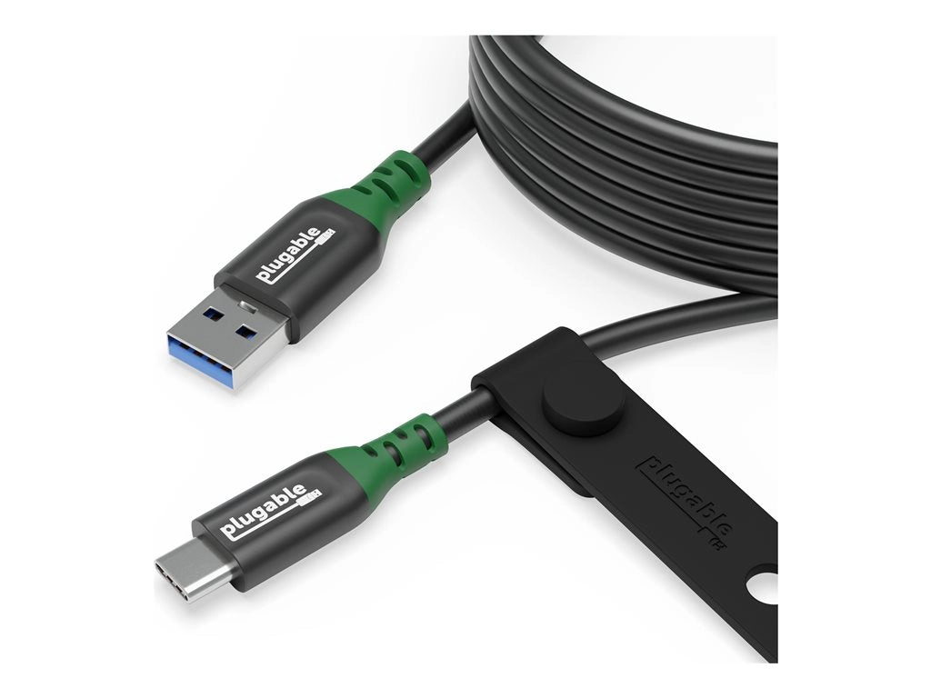 Plugable - USB cable - 24 pin USB-C (M) to USB Type A (M) - USB 3.0 - 20 V - 3 A - 6.6 ft - data & charge USBC-A2M