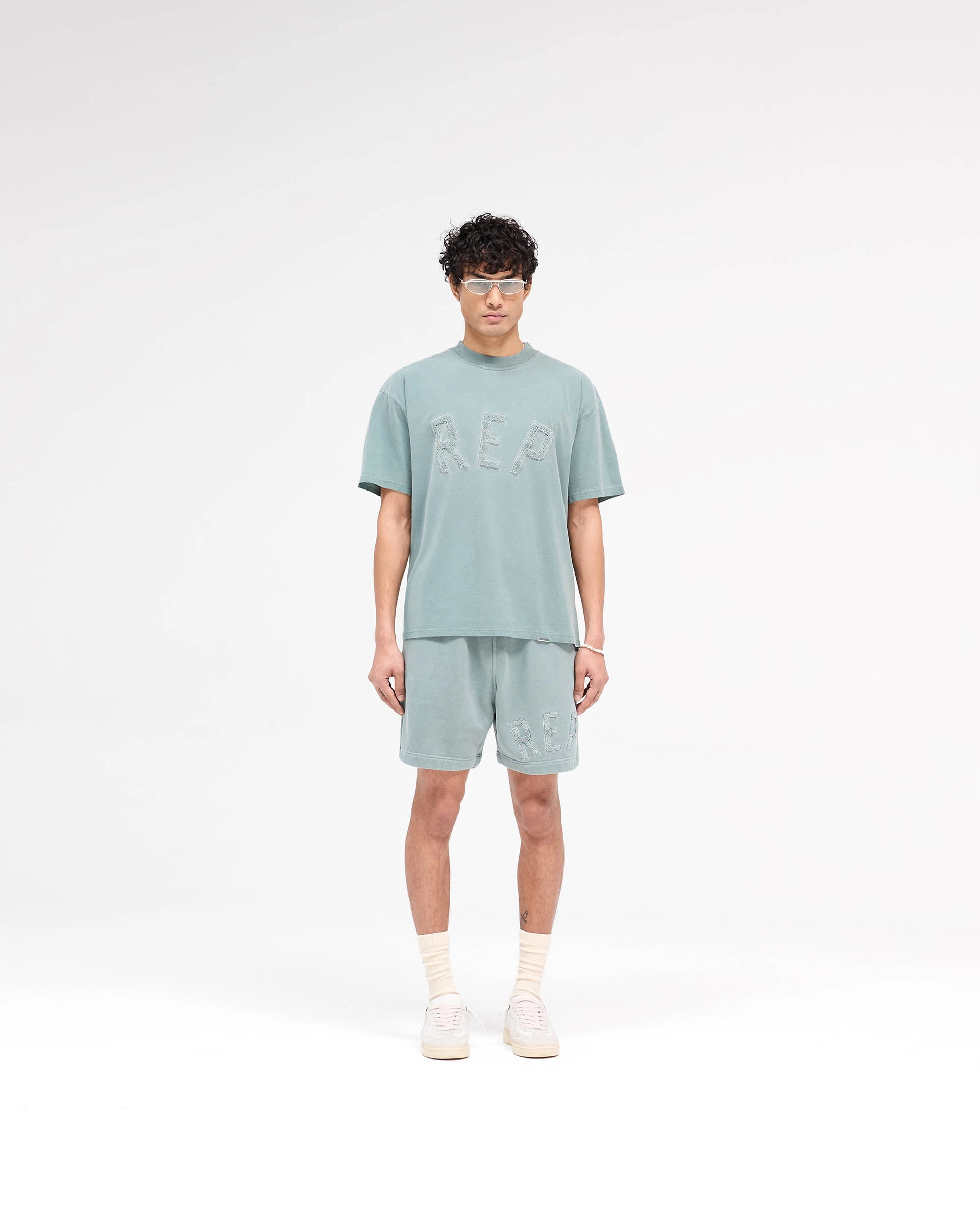 Rep Applique Shorts - Forest Green