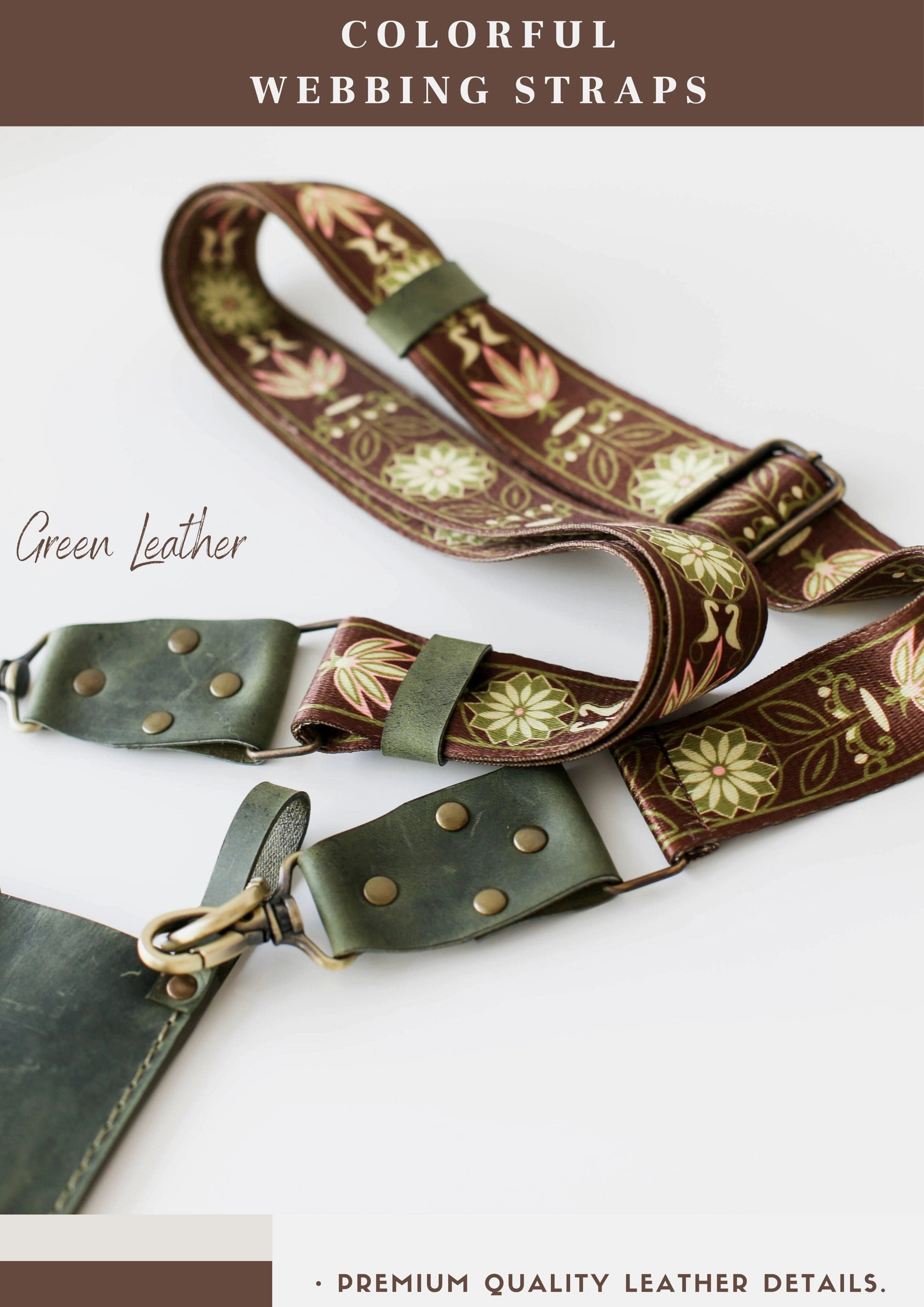 Replacement Webbing Straps with Leather