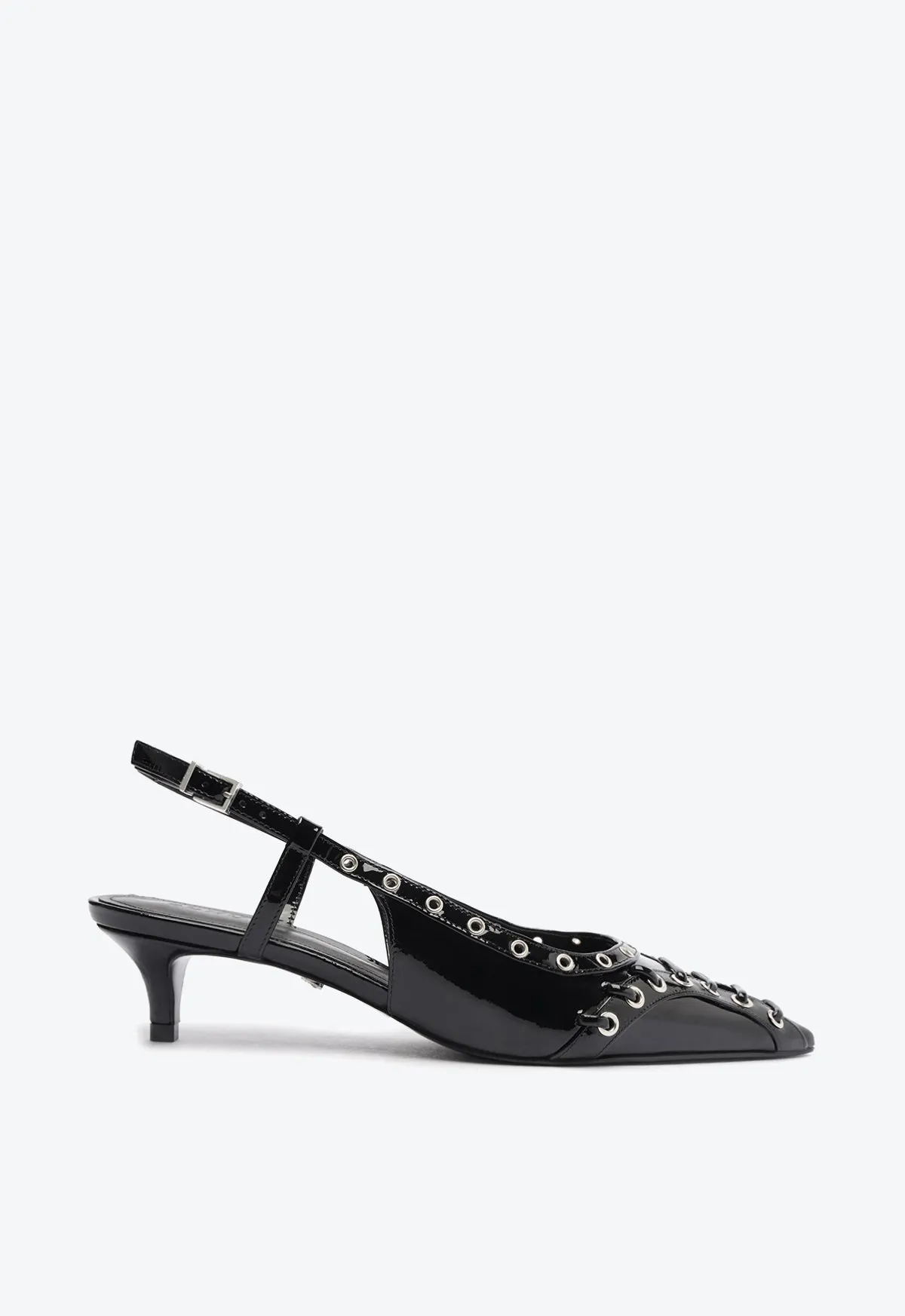 Ruth Mid Patent Leather Pump