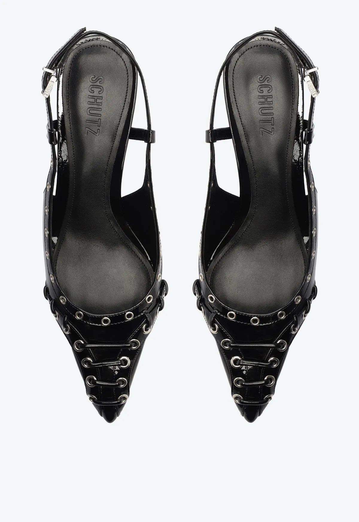 Ruth Mid Patent Leather Pump