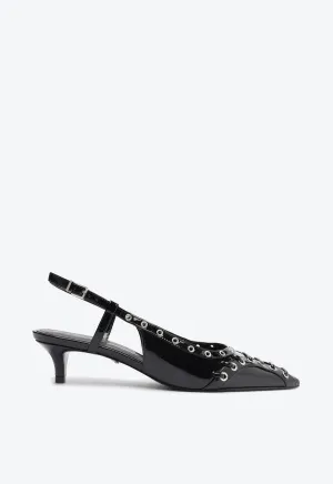 Ruth Mid Patent Leather Pump