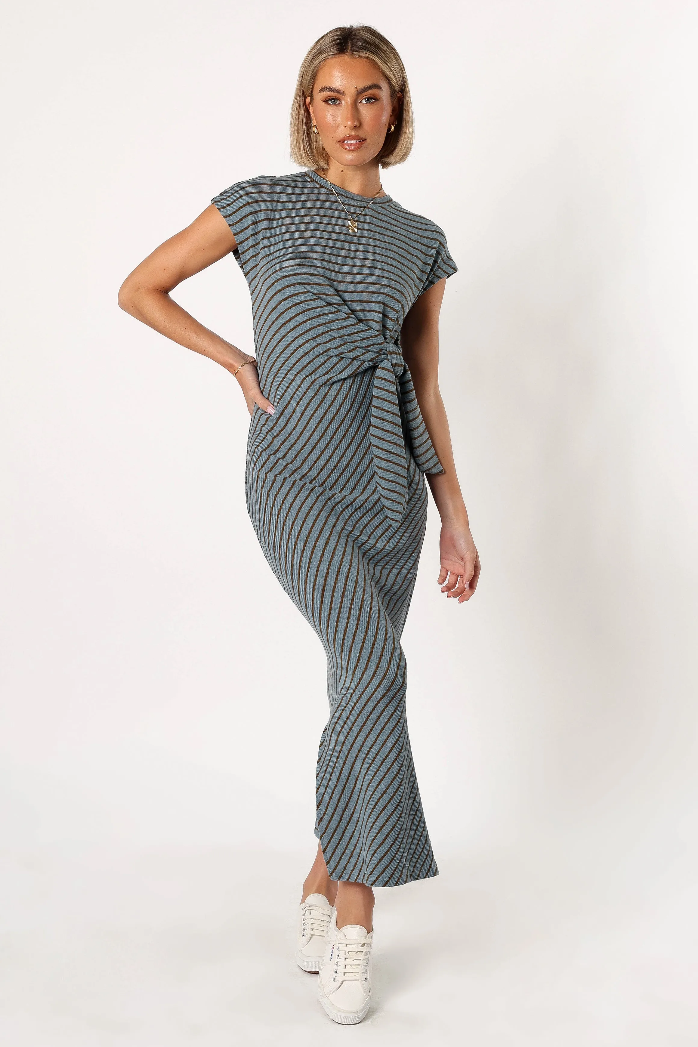 Sandro Maxi Dress - Dusty Stripe