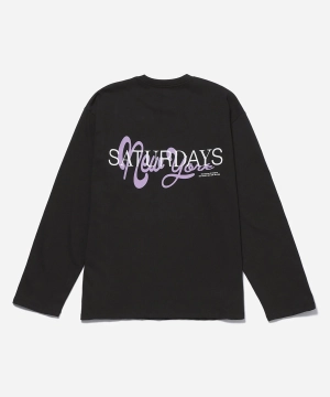 Saturdays NYC - Black New York Brushed Relaxed LS Tee