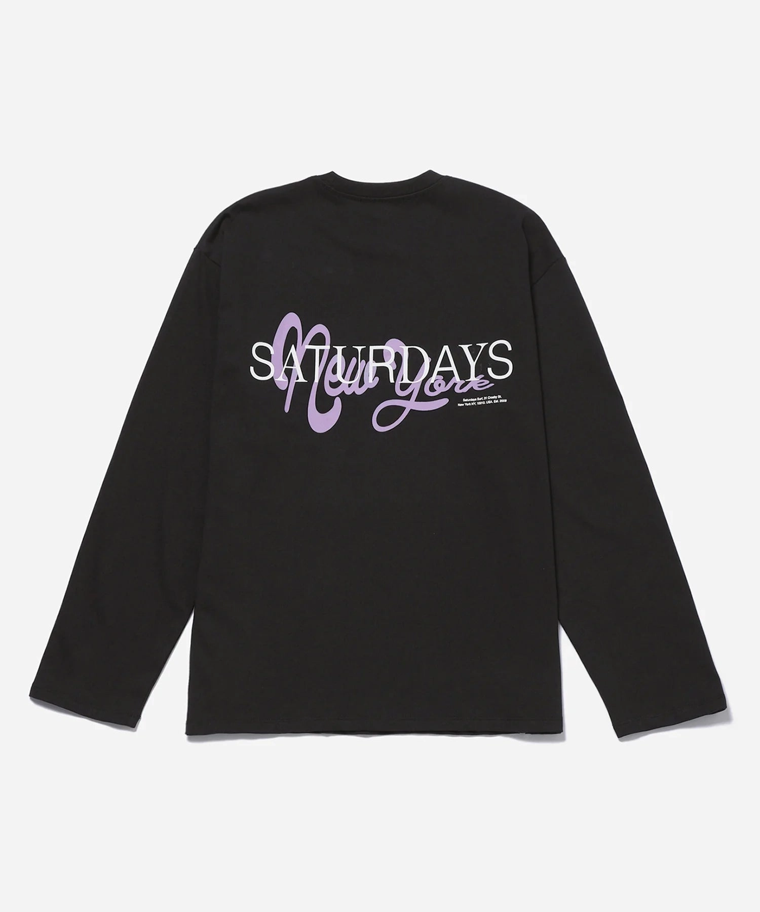 Saturdays NYC - Black New York Brushed Relaxed LS Tee
