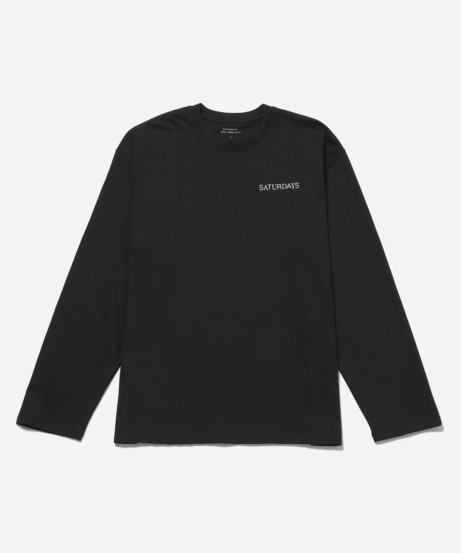 Saturdays NYC - Black New York Brushed Relaxed LS Tee