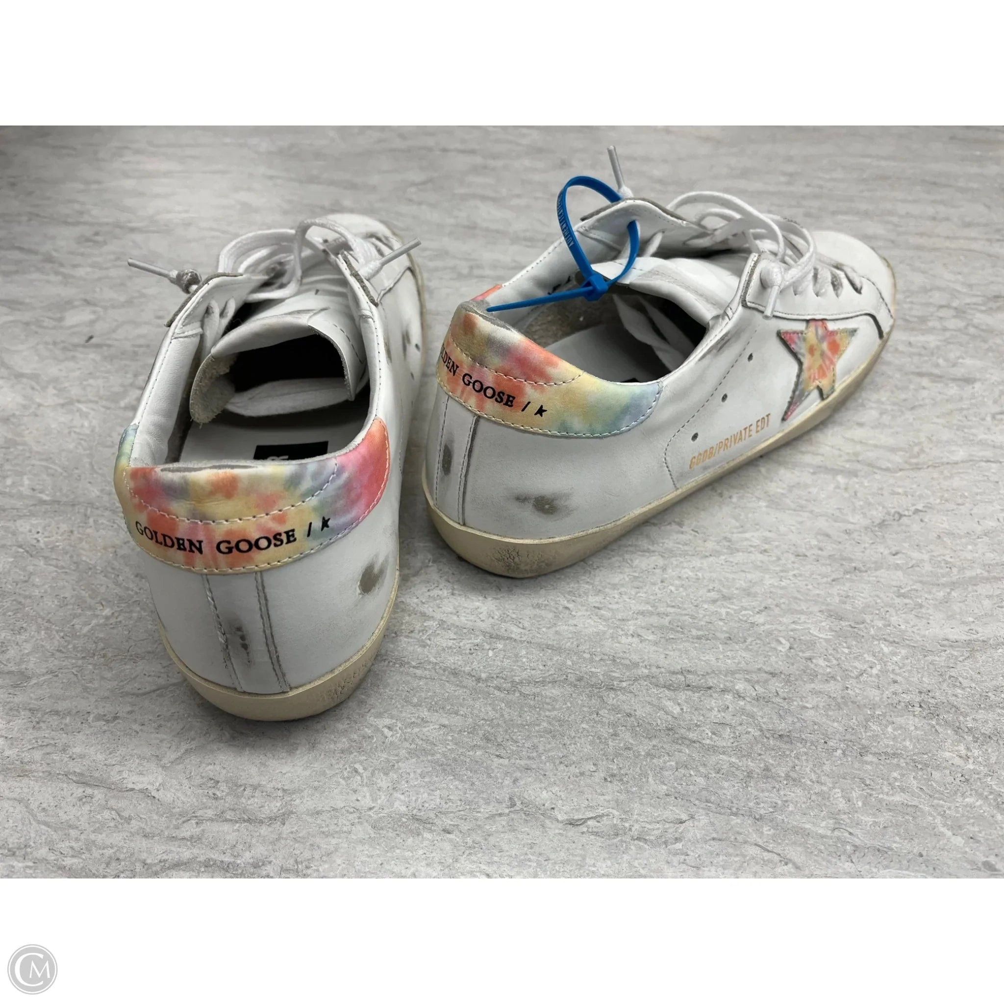 Shoes Luxury Designer By Golden Goose In Tie Dye Print, Size: 10