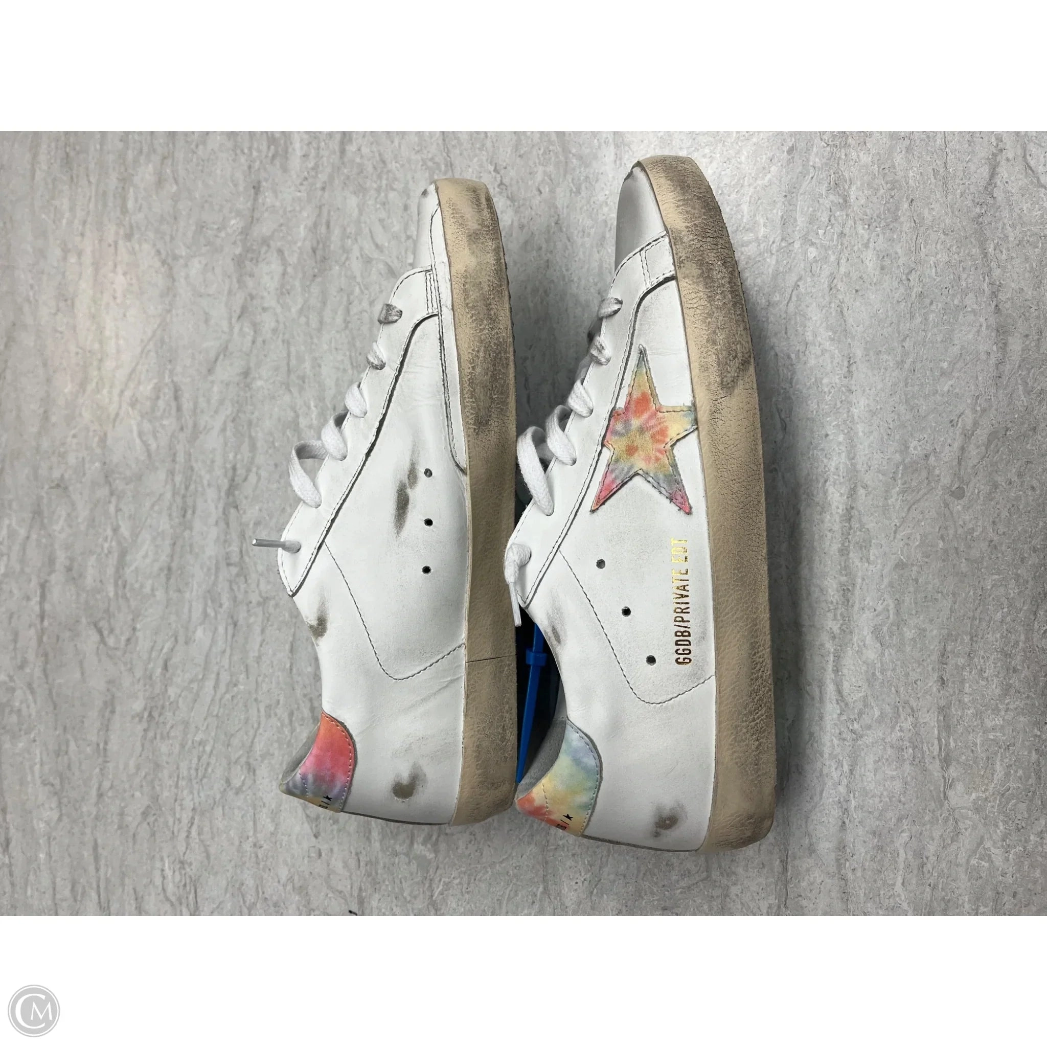 Shoes Luxury Designer By Golden Goose In Tie Dye Print, Size: 10