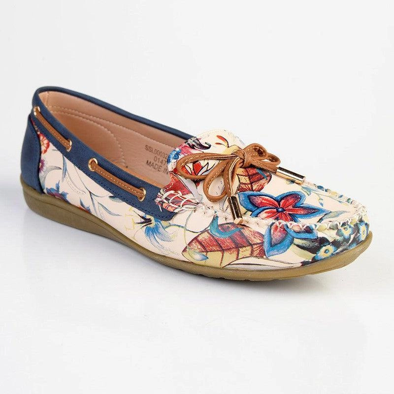 Soft Style by Hush Puppies Domino Floral Loafer - Pearl